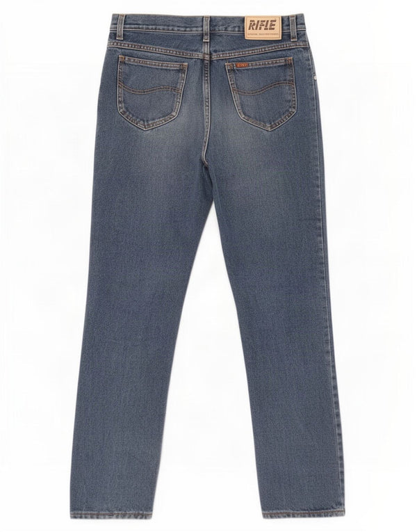 Rifle Mens Tapered Jeans W31 L34 Azul Algodão