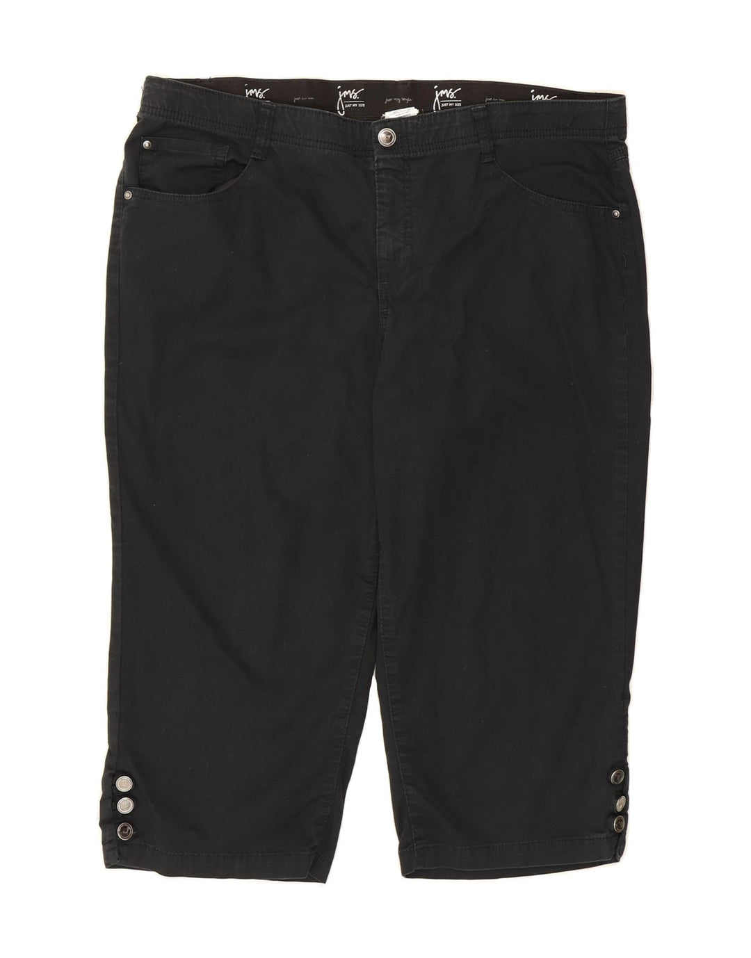 VINTAGE Womens Bermuda Shorts US 20 2XL W40 L20 Black Cotton Vintage Vintage and Second-Hand Vintage from Messina Hembry 