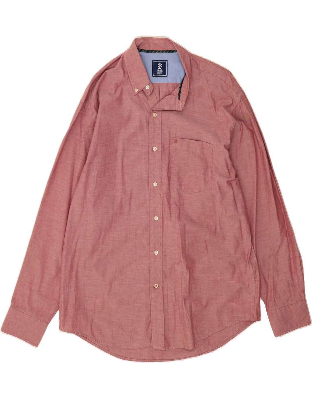IZOD Mens Shirt Large Red Cotton Vintage Izod and Second-Hand Izod from Messina Hembry 