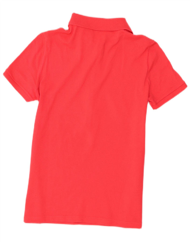 Camisa polo feminina Lacoste tamanho 38 algodão vermelho médio