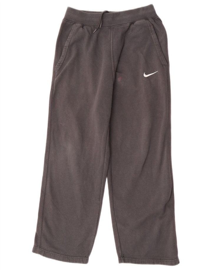 Calças de treino Nike Boys 10-11 anos cinza médio algodão