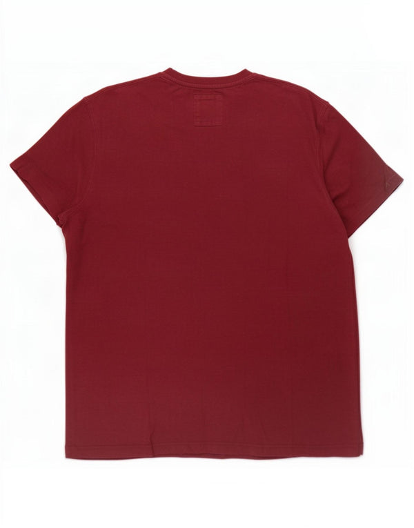 Camiseta masculina Crew Clothing Top 2XL Algodão Borgonha
