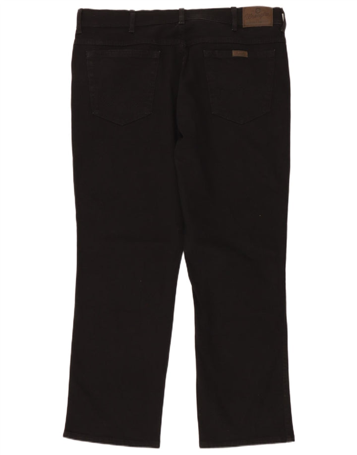 Wrangler feminino regular fit jeans reto W40 L30 algodão preto