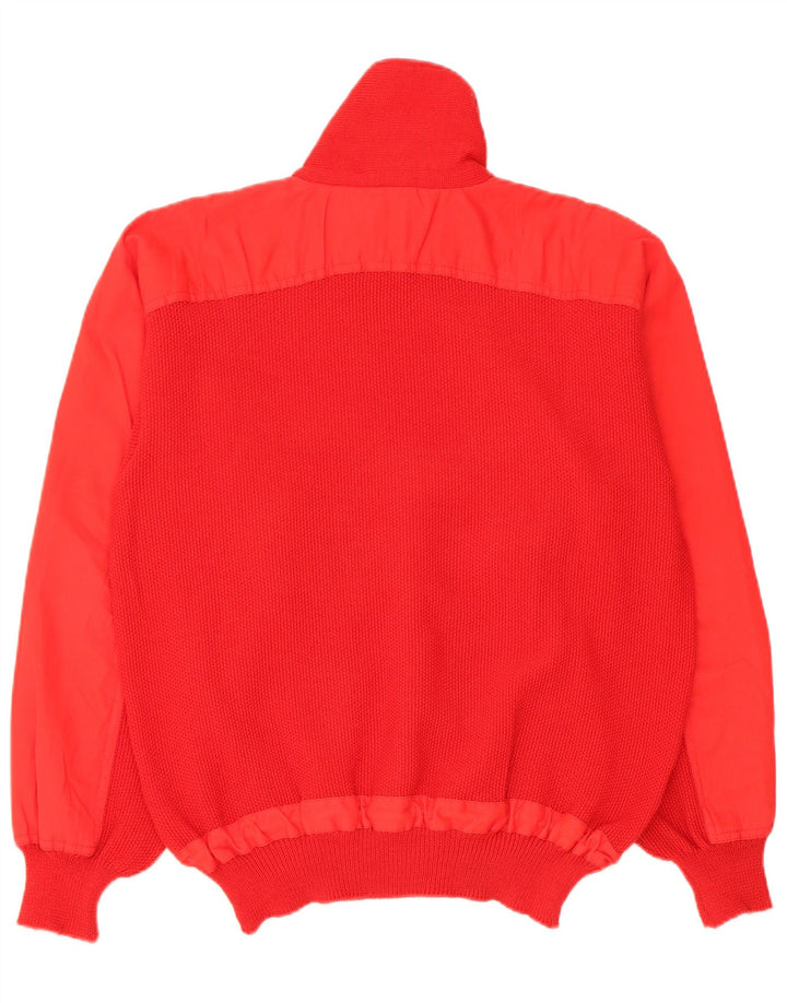 Suéter masculino Rodrigo Anorak com zíper e gola IT 50 médio vermelho lã nova