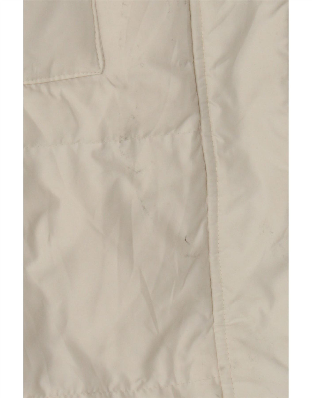 Casaco acolchoado feminino Phard UK 16 grande poliéster branco