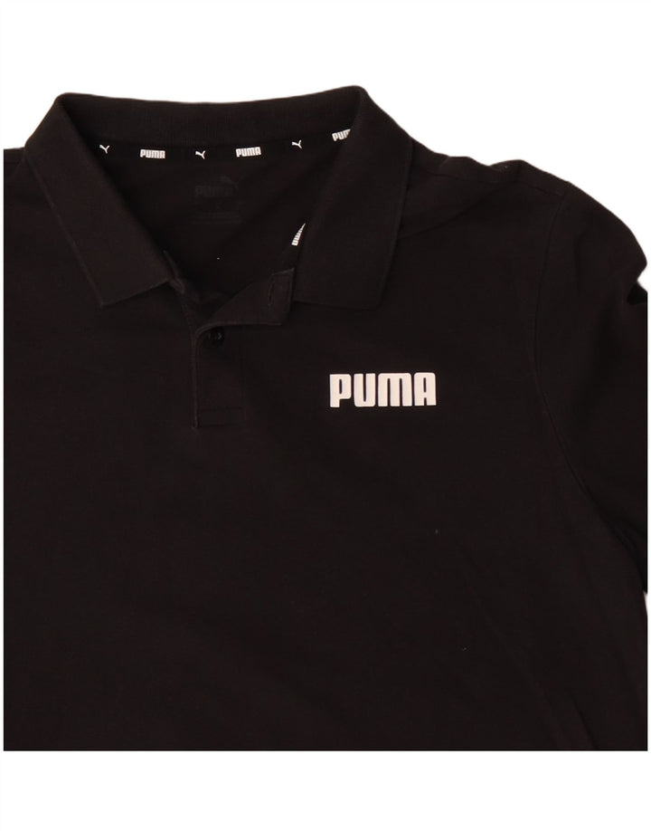 Camisa polo masculina PUMA grande algodão preto