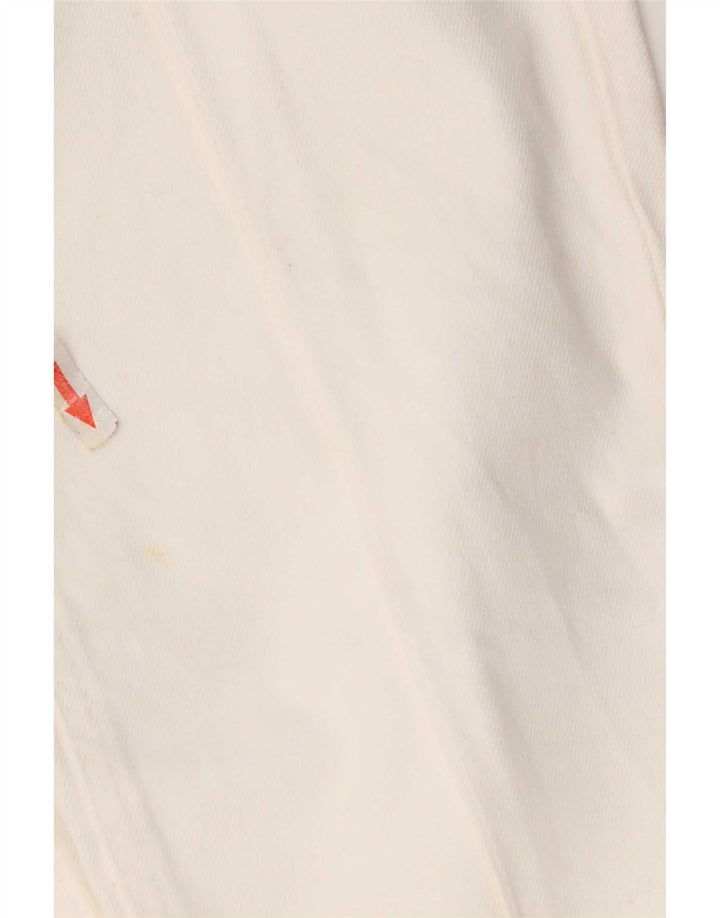Calça jeans reta feminina Zara EU 32 2XS W22 L31 branco