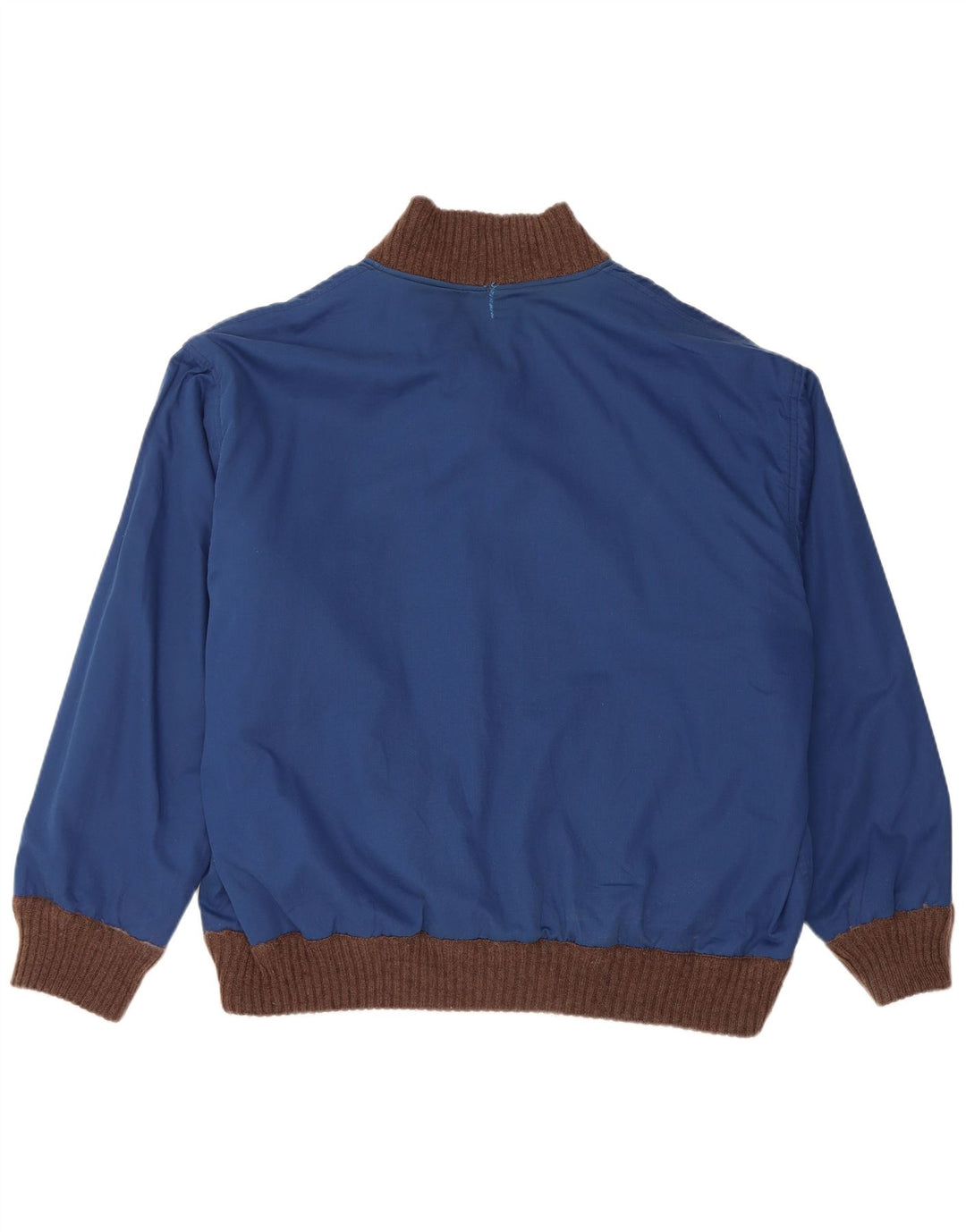 Suéter cardigã masculino reversível VINTAGE XL marrom Fair Isle