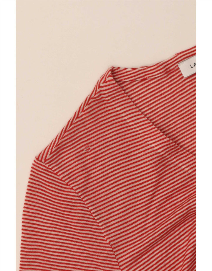 Camiseta feminina Lacoste Top IT 42 grande algodão vermelho
