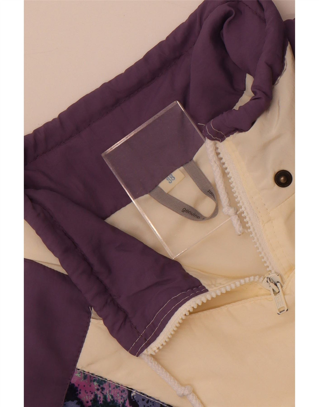 Jaqueta corta-vento feminina Rukka de ajuste solto EU 38 médio branco colorblock