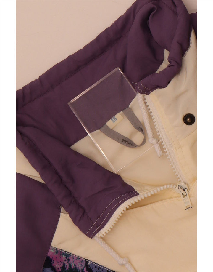 Jaqueta corta-vento feminina Rukka de ajuste solto EU 38 médio branco colorblock