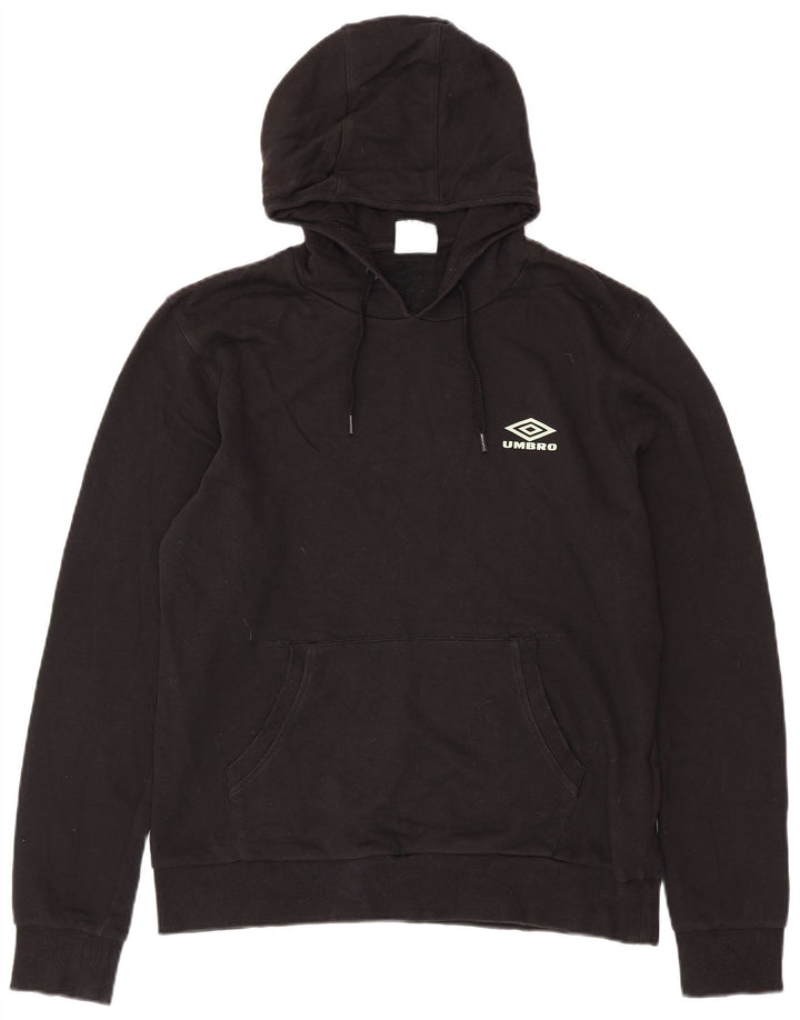 UMBRO moletom com capuz masculino médio algodão preto