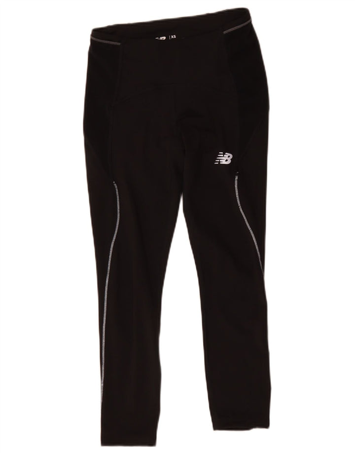Leggings femininos NEW BALANCE Crop Graphic UK 4 XS Preto
