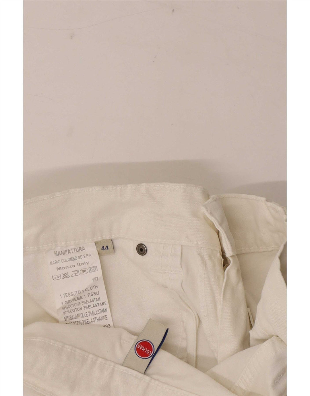 Colmar Jeans Slim Feminino IT 44 Médio W30 L30 Algodão Branco