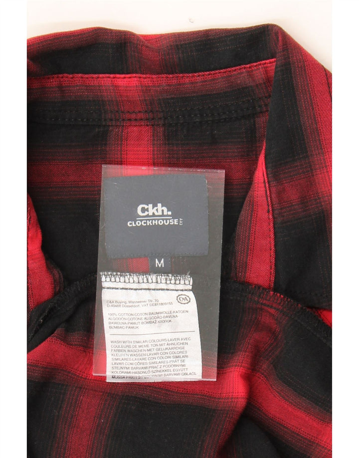 CLOCK HOUSE Mens Shirt Medium Red Check Cotton Vintage CLOCK HOUSE and Second-Hand CLOCK HOUSE from Messina Hembry 