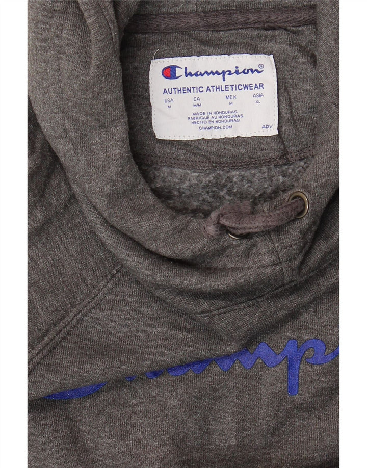 Jumper com capuz gráfico feminino Champion UK 14 cinza médio