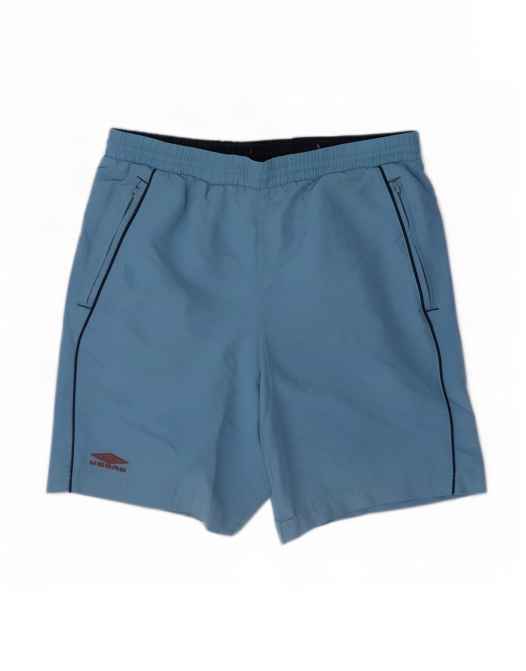 Umbro Mens Graphic Sport Shorts Pequeno Azul Poliéster