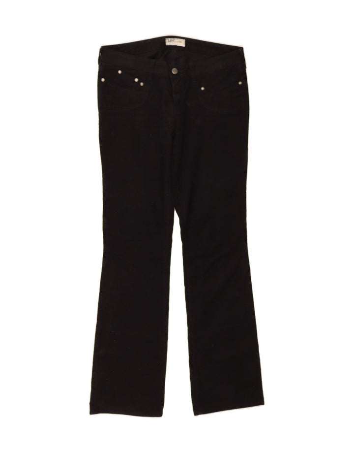 LEE Womens Bootcut Corduroy Trousers W30 L33 Black Cotton Vintage Lee and Second-Hand Lee from Messina Hembry 