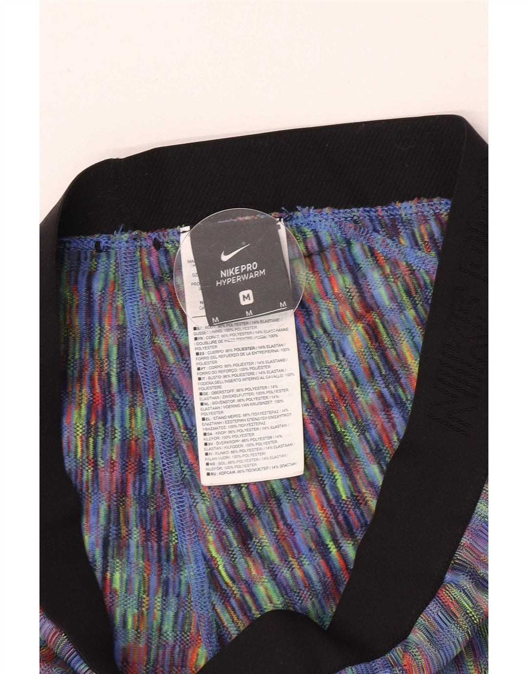 Leggings femininas Nike UK 12 poliéster multicolorido médio