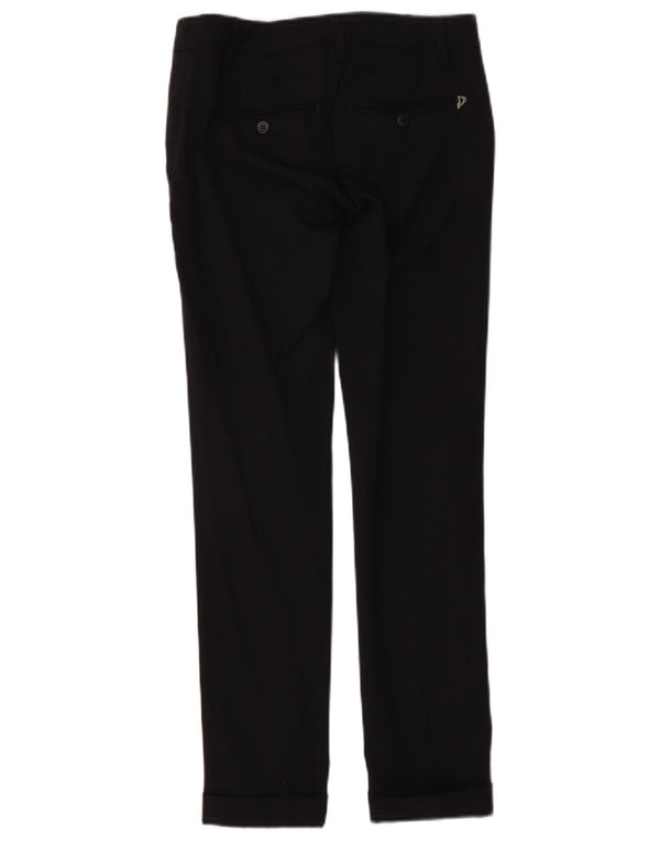 Calça Chino Dondup Feminina Slim W26 L29 Linho Azul Marinho