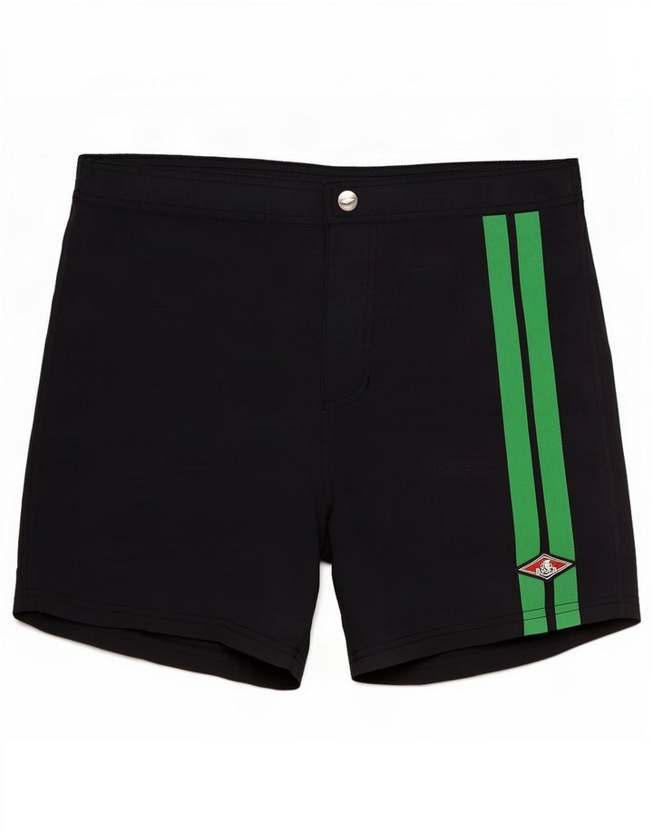 Shorts de natação masculino Bear médio azul marinho colorblock poliamida
