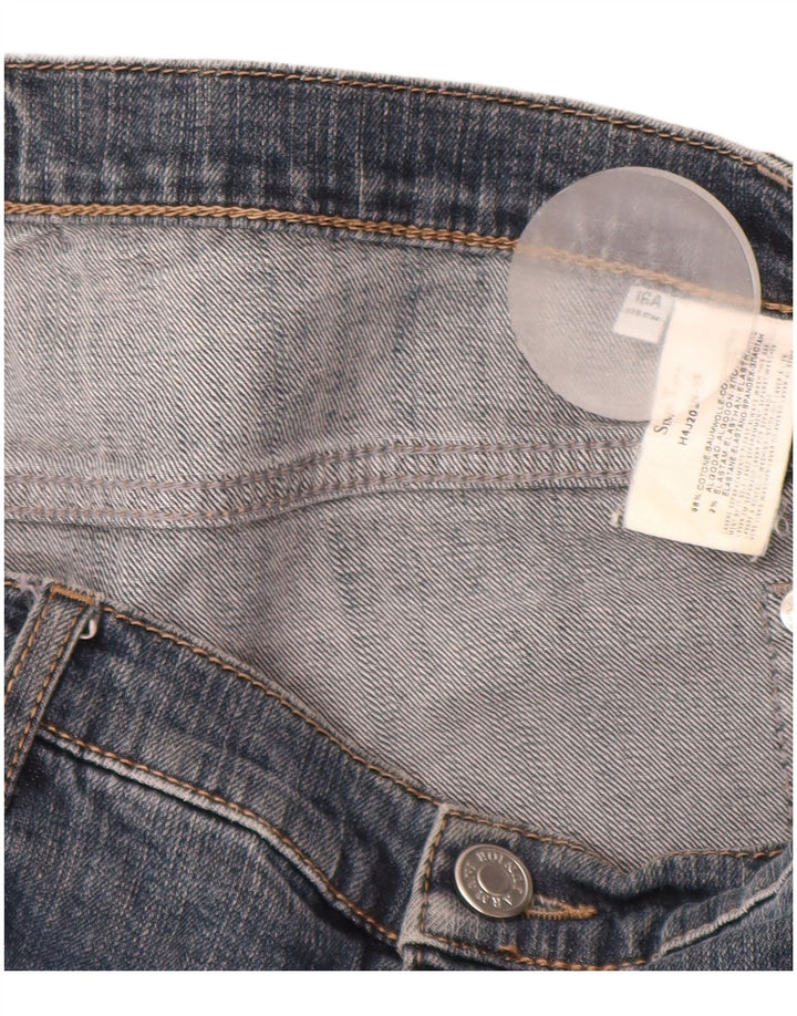ARMANI JUNIOR Meninos Jeans Retos 15-16 Anos W32 L30 Azul Algodão