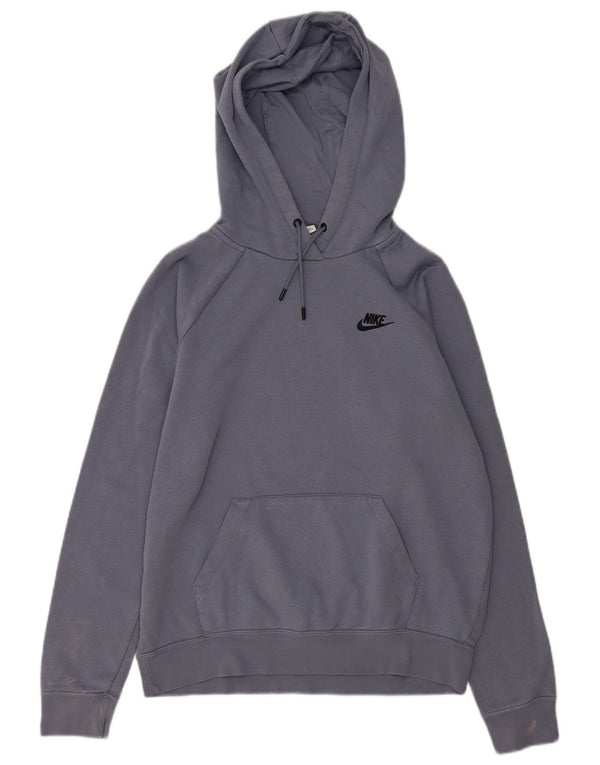 Nike Womens Loose Fit Hoodie Jumper UK 12 Médio Roxo Algodão