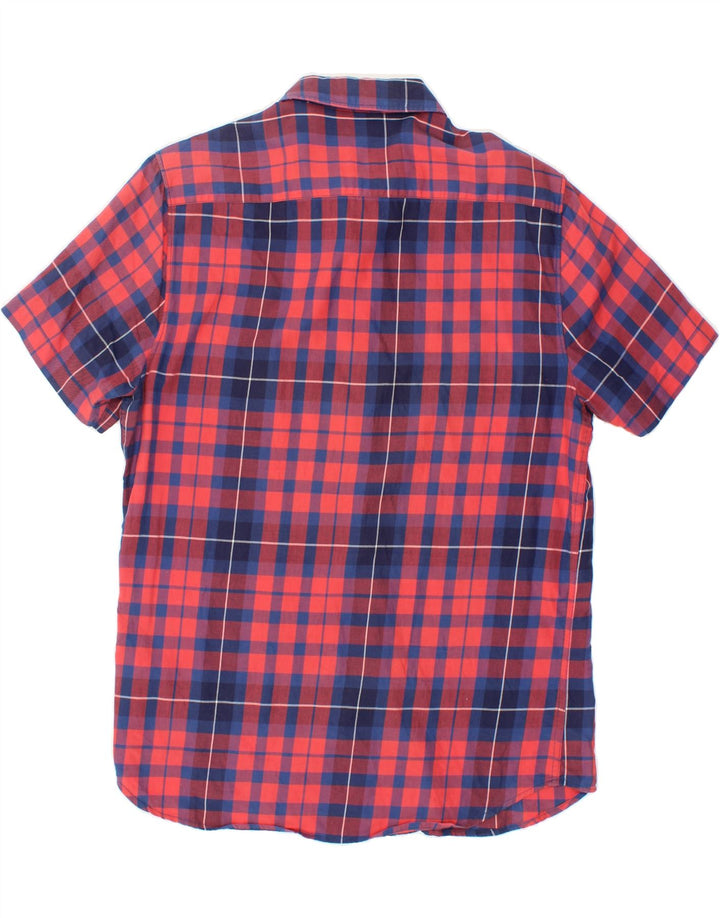 LEE Mens Short Sleeve Shirt Large Pink Check Cotton Vintage Lee and Second-Hand Lee from Messina Hembry 