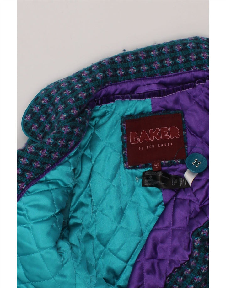 Sobretudo Ted Baker para meninas 3-4 anos acrílico azul