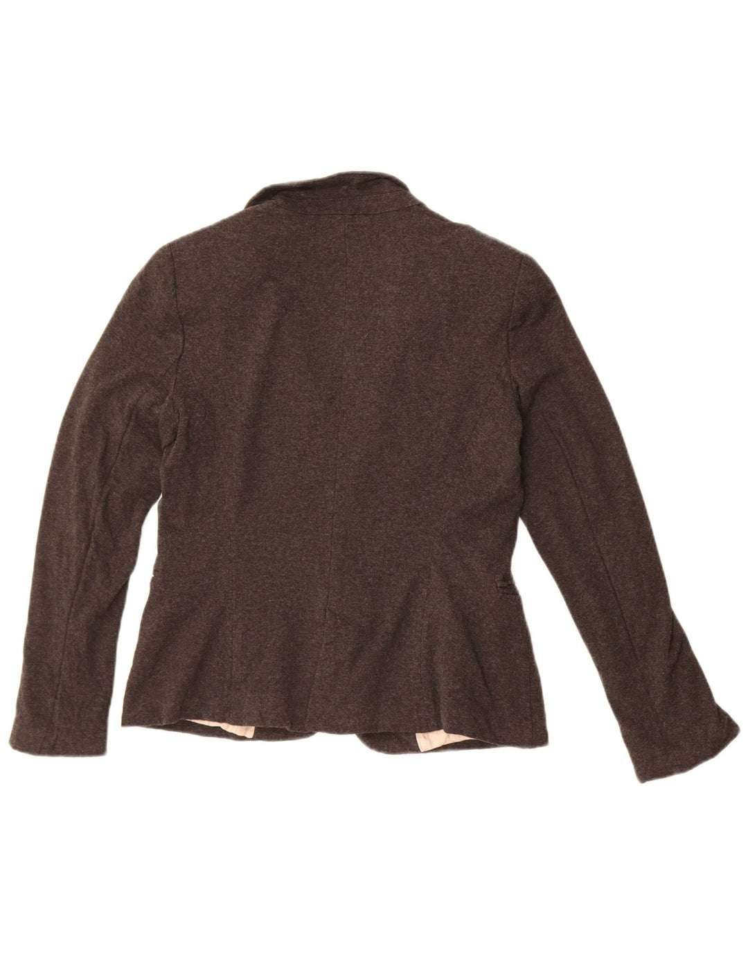 Jaqueta blazer feminina Zara com 1 botão Reino Unido 14 grande acetato cinza