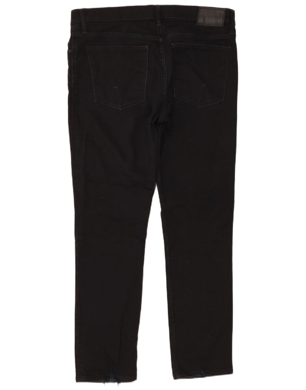 Calvin Klein Mens Jeans Slim W36 L32 Algodão Preto