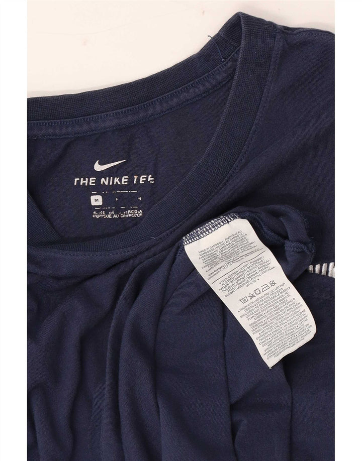 Camiseta masculina Nike Top médio algodão azul marinho