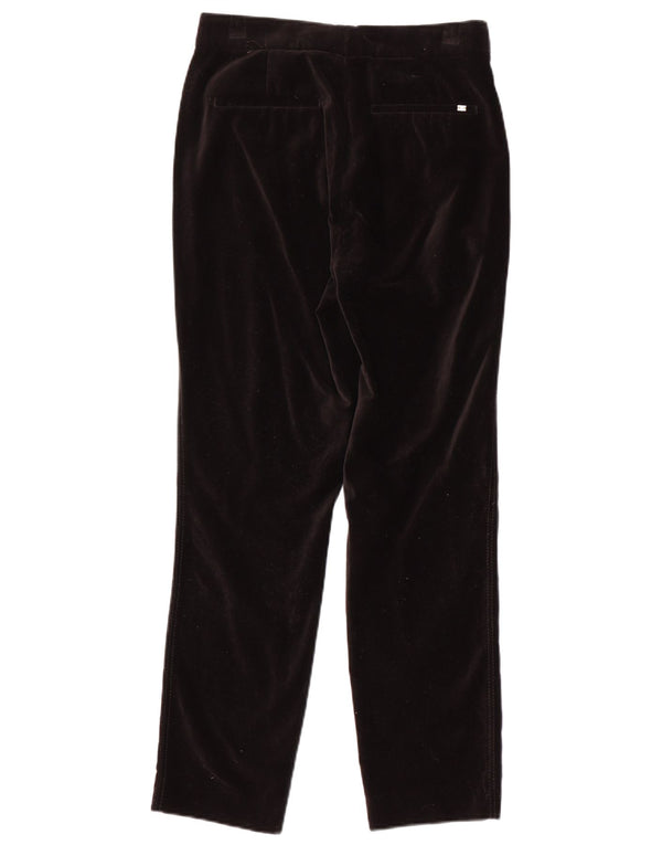 Calça Chino Feminina Massimo Dutti Slim Velvet UE 38 Pequeno W28 L28 Preta