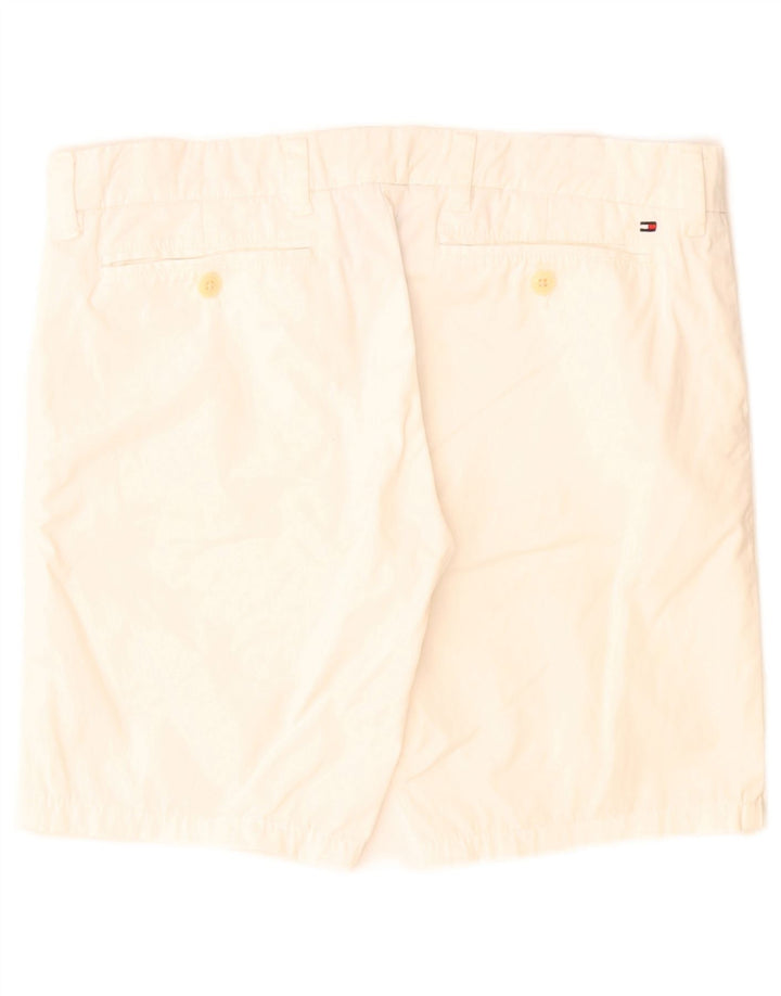 Tommy Hilfiger Masculino Slim Fit Chino Shorts W32 Médio Branco
