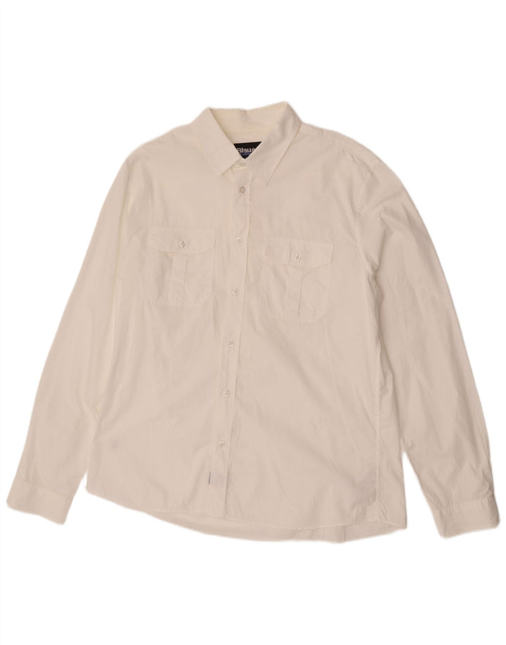 Camisa masculina Blauer 3XL algodão branco