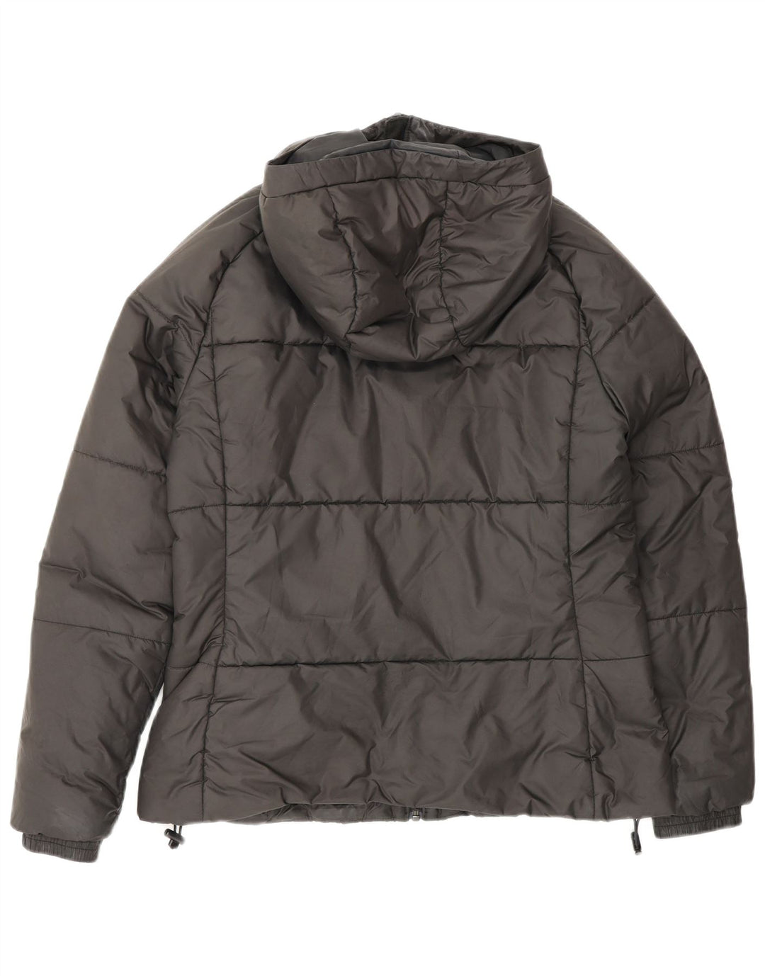 Jaqueta Adidas Feminina Com Capuz Acolchoada UK 12/14 Médio Preto