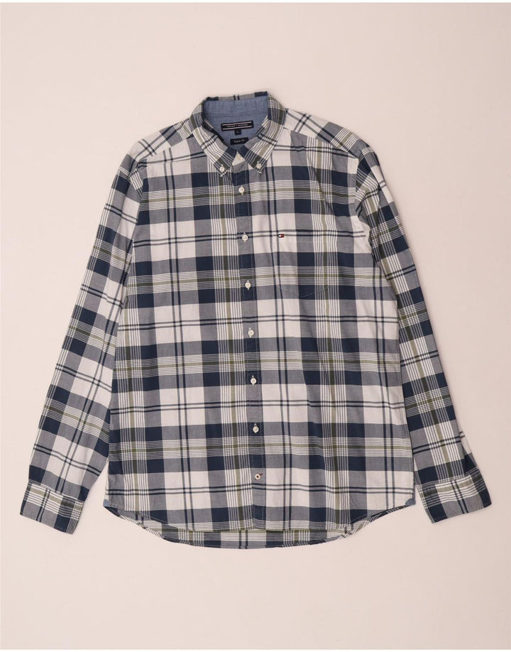 Camisa Tommy Hilfiger Masculina Regular Fit XL Azul Marinho Xadrez