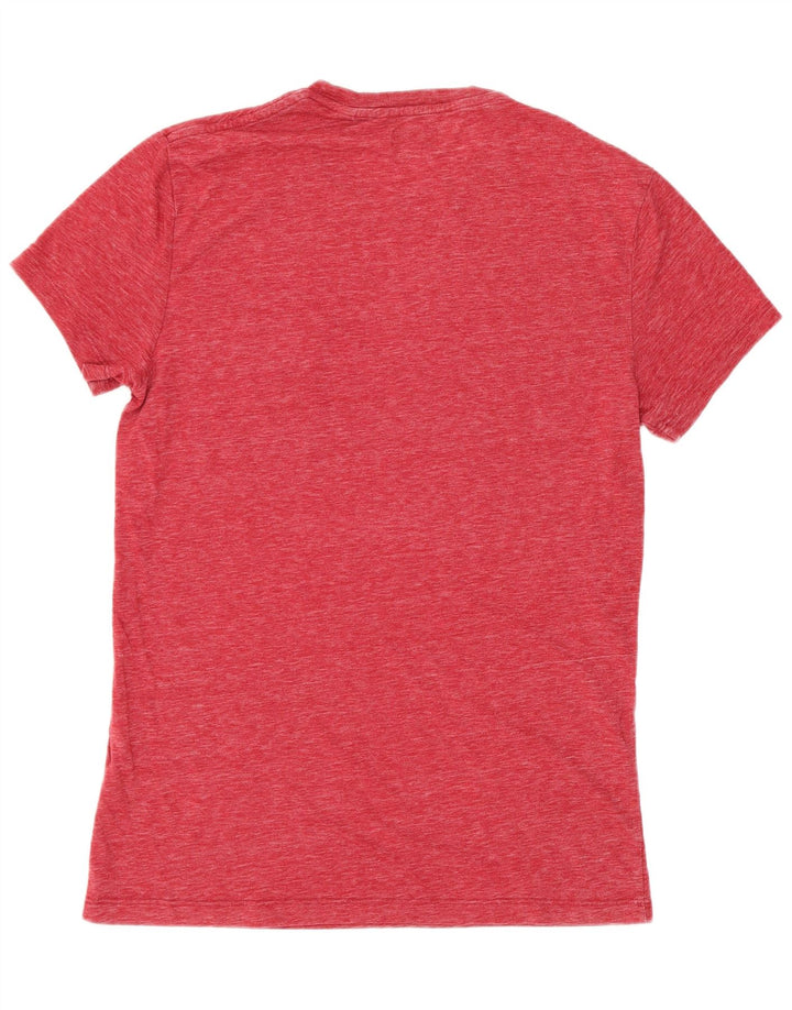 Camiseta masculina Jack Wills top pequeno algodão vermelho