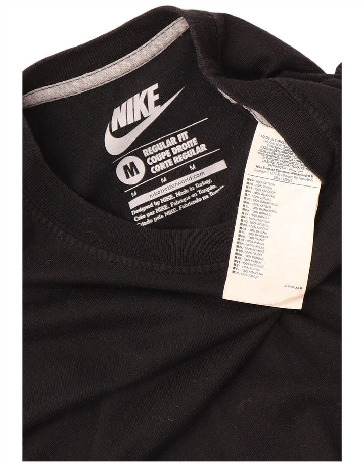 Camiseta Nike Masculina Regular Fit Top Médio Algodão Preto