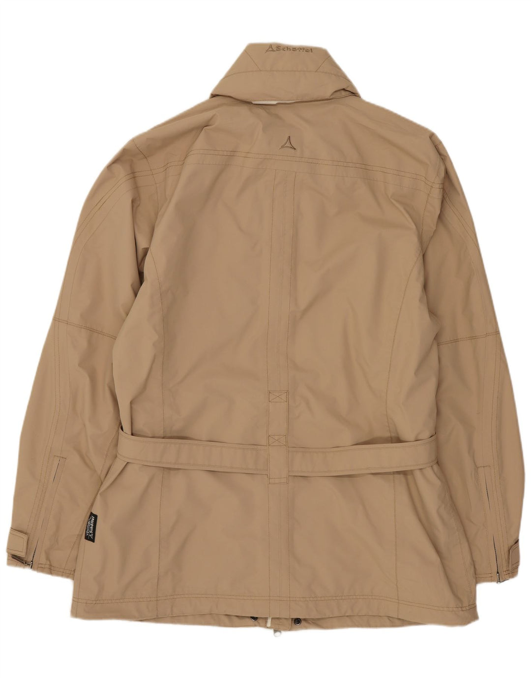 Jaqueta de chuva feminina com capuz Schoffel UK 16 grande bege