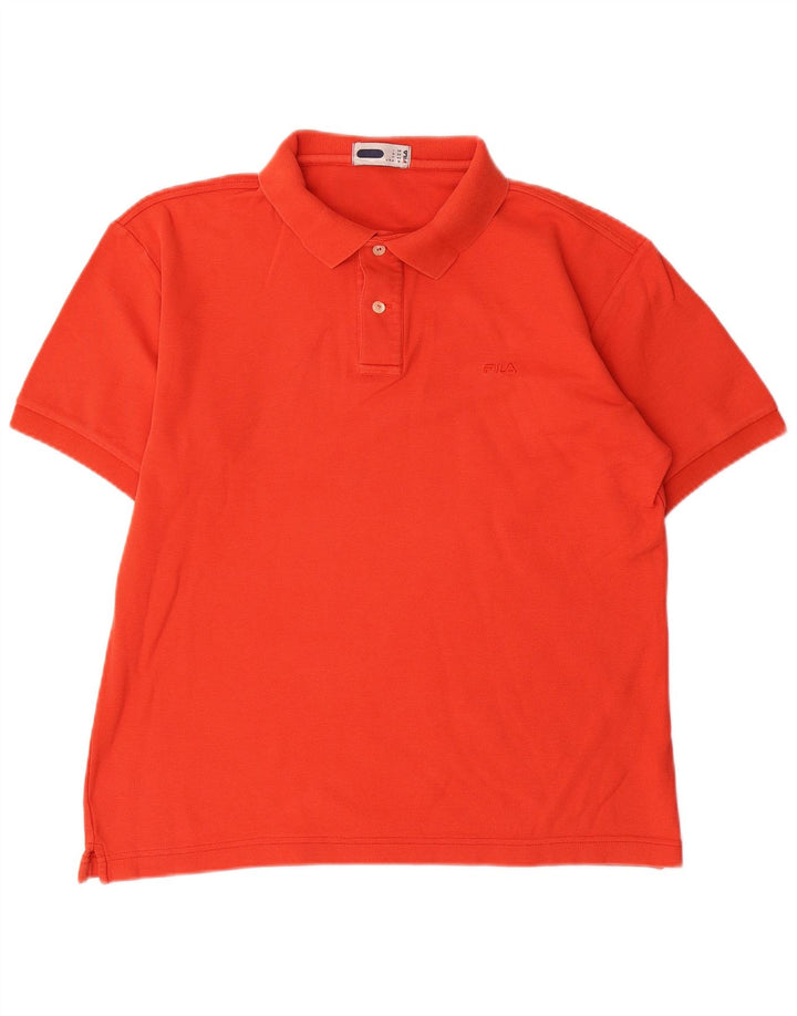 Camisa Polo Masculina Fila IT 50 Médio Laranja