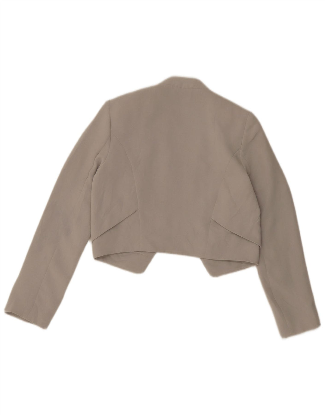 Jaqueta Bolero feminina Topshop Reino Unido 8 poliéster cinza pequeno