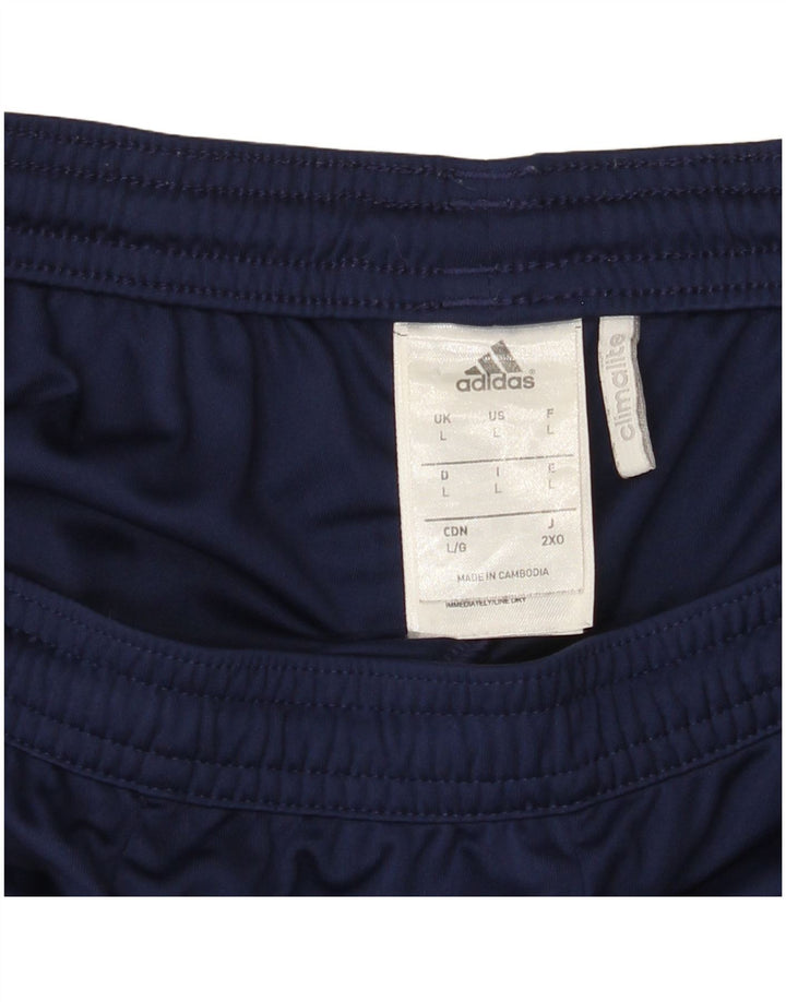 Adidas Masculino Climalite Sport Shorts Grande Azul Marinho Colorblock Poliéster