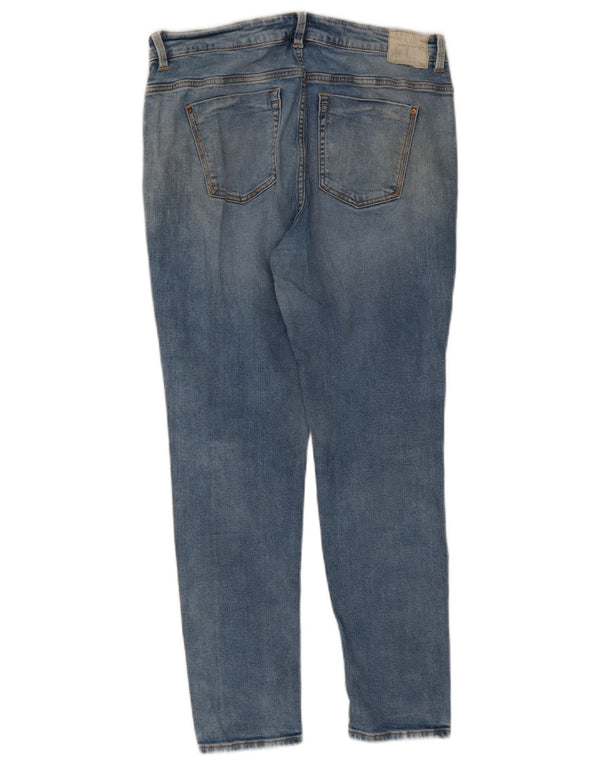 Zara Jeans Slim Feminino EU 44 XL W34 L27 Azul
