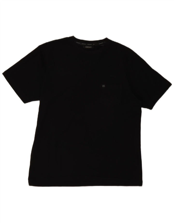 Camiseta masculina DKNY grande algodão preto