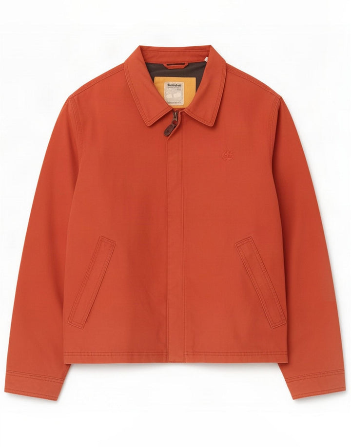 Jaqueta corta-vento masculina Timberland Reino Unido 40 grande algodão vermelho