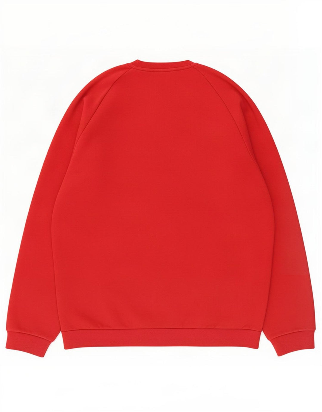 Adidas Mens Moletom Jumper Grande Algodão Vermelho