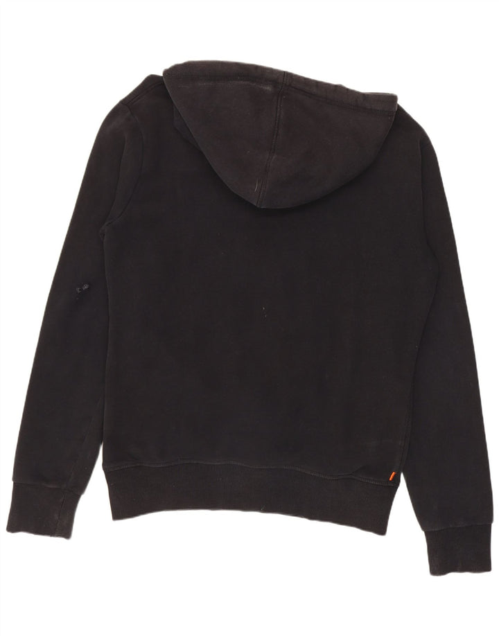 Superdry Mens Graphic Hoodie Jumper Médio Algodão Preto