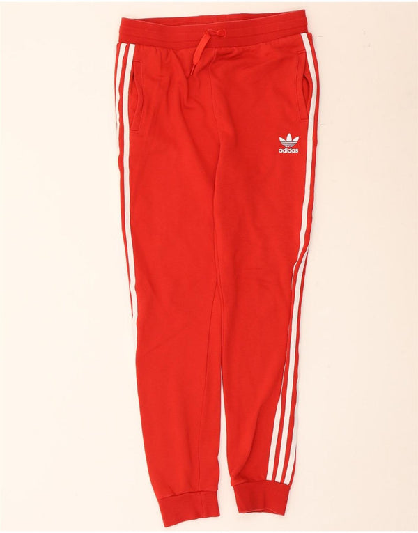 Adidas meninos calças de treino joggers 13-14 anos algodão vermelho