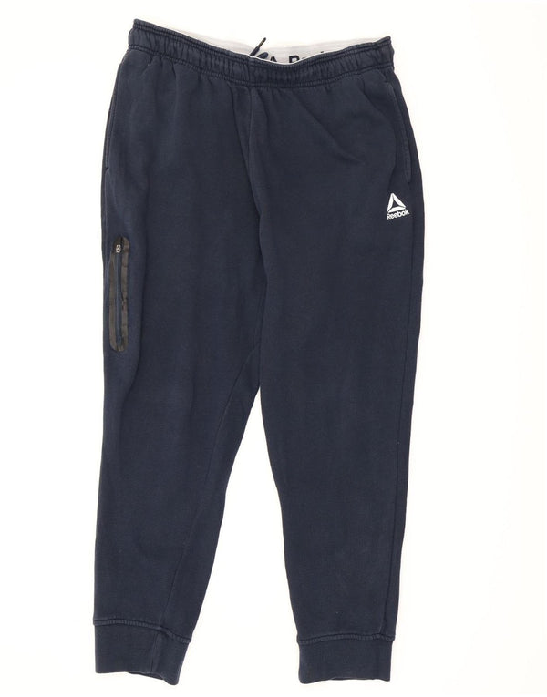 Reebok Mens Cargo Calças de treino Joggers grandes azul marinho